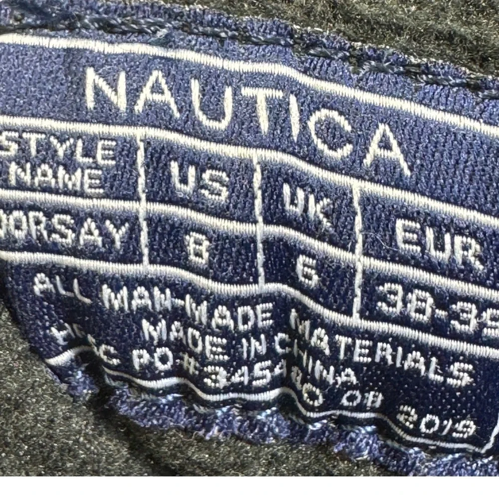 Nautica Womens Black Quilted Duck Boots Waterproof Ankle Rain‎ Snow Boots Zipper